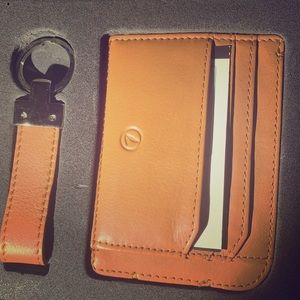 wallet & key chain leather RFID secured